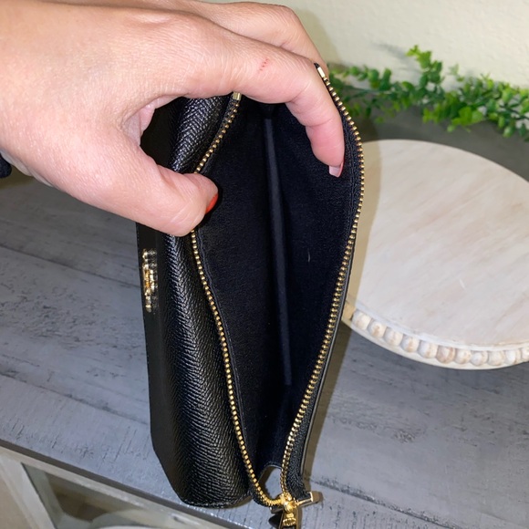 Coach Textured Black Clutch/Wristlet